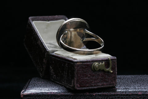 Georgian Seed Pearl 'M' Memorial Ring