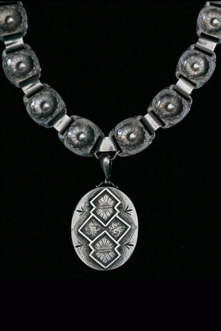 Victorian Etruscan Collar and Locket
