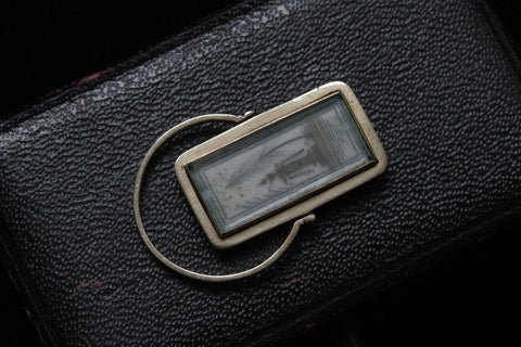 Georgian Painted Miniature Swivel Ring
