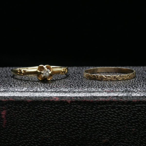 Victorian Baby Ring with Diamond