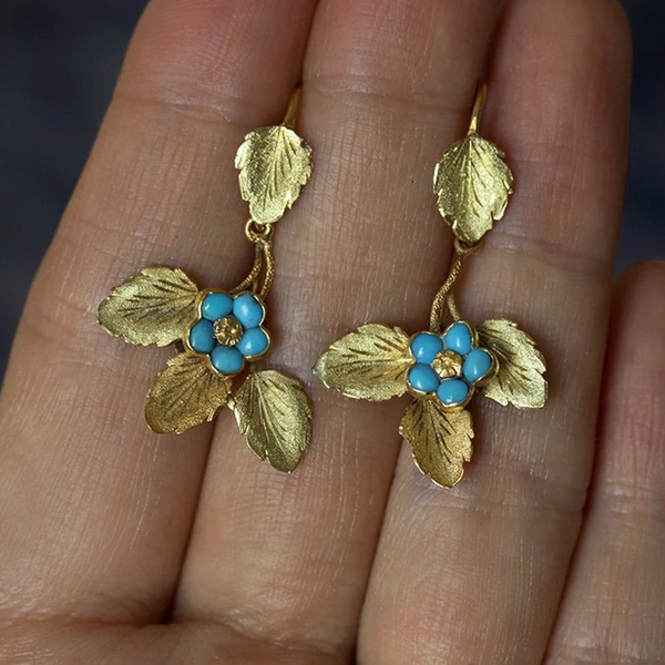Victorian 'Forget-Me-Not' Earrings