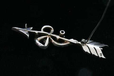 Late Victorian Paste Arrow Pin
