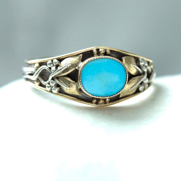 Arts & Crafts Turquoise Ring