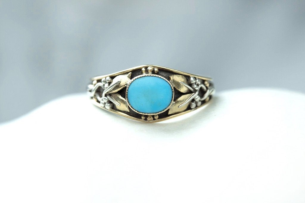 Arts & Crafts Turquoise Ring