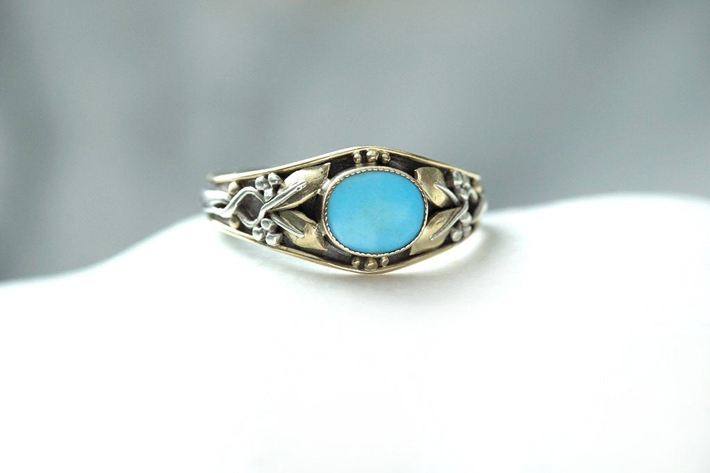 Arts & Crafts Turquoise Ring