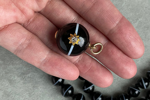 Victorian Banded Agate Orb