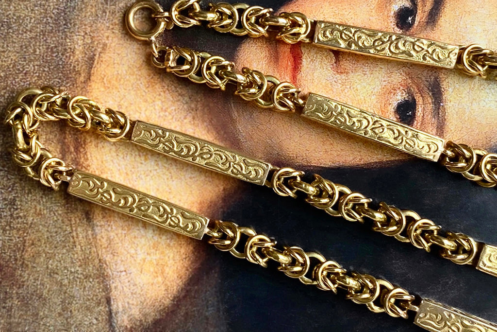Victorian Gold Chain Necklace