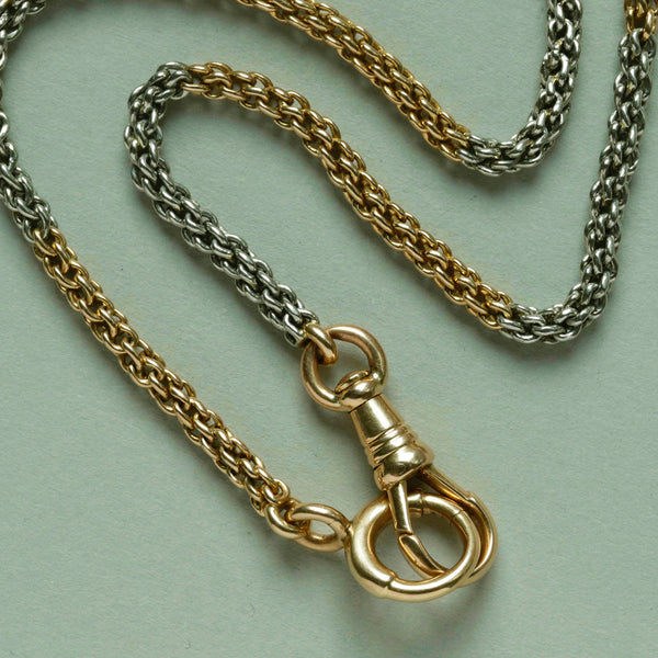 Edwardian Platinum & 18k Gold Chain