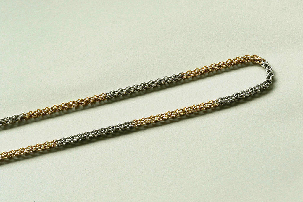 Edwardian Platinum & 18k Gold Chain