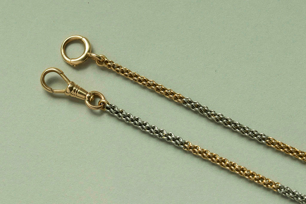 Edwardian Platinum & 18k Gold Chain