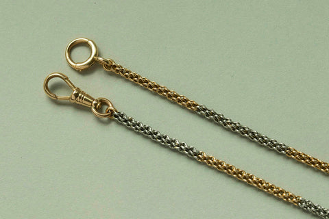 Edwardian Platinum & 18k Gold Chain