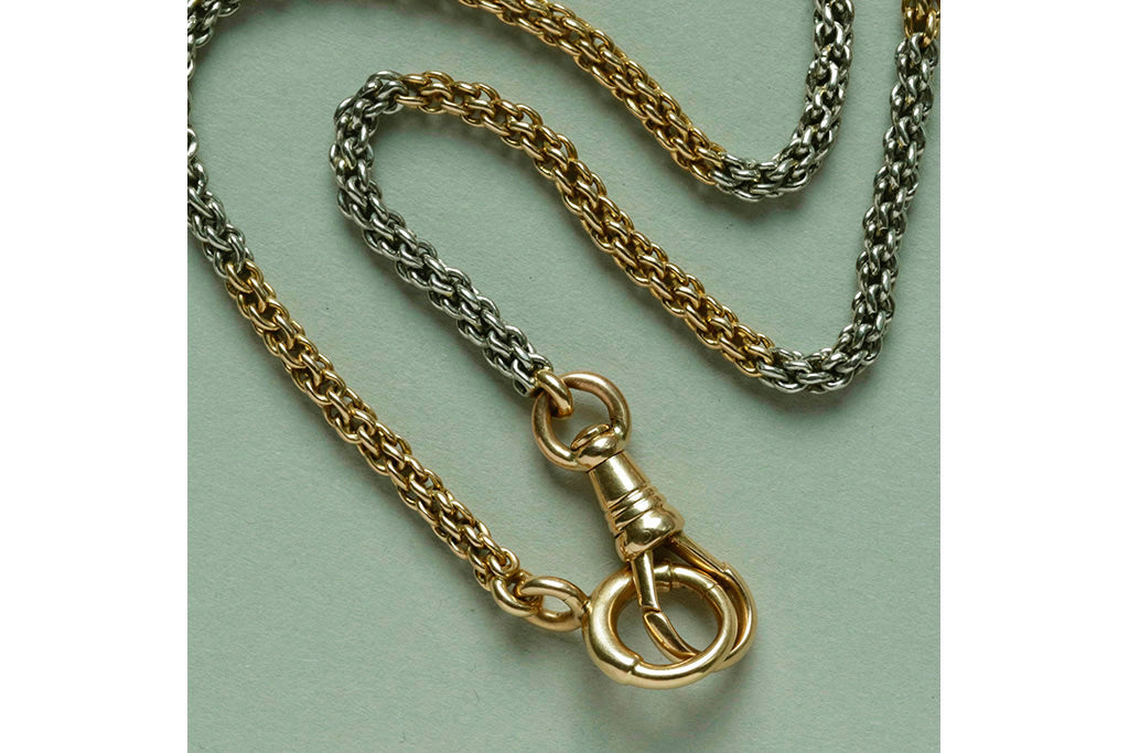 Edwardian Platinum & 18k Gold Chain