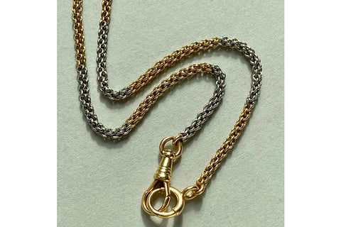 Edwardian Platinum & 18k Gold Chain