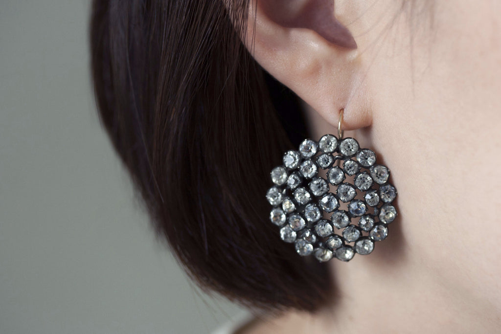 Early Victorian Paste Earrings