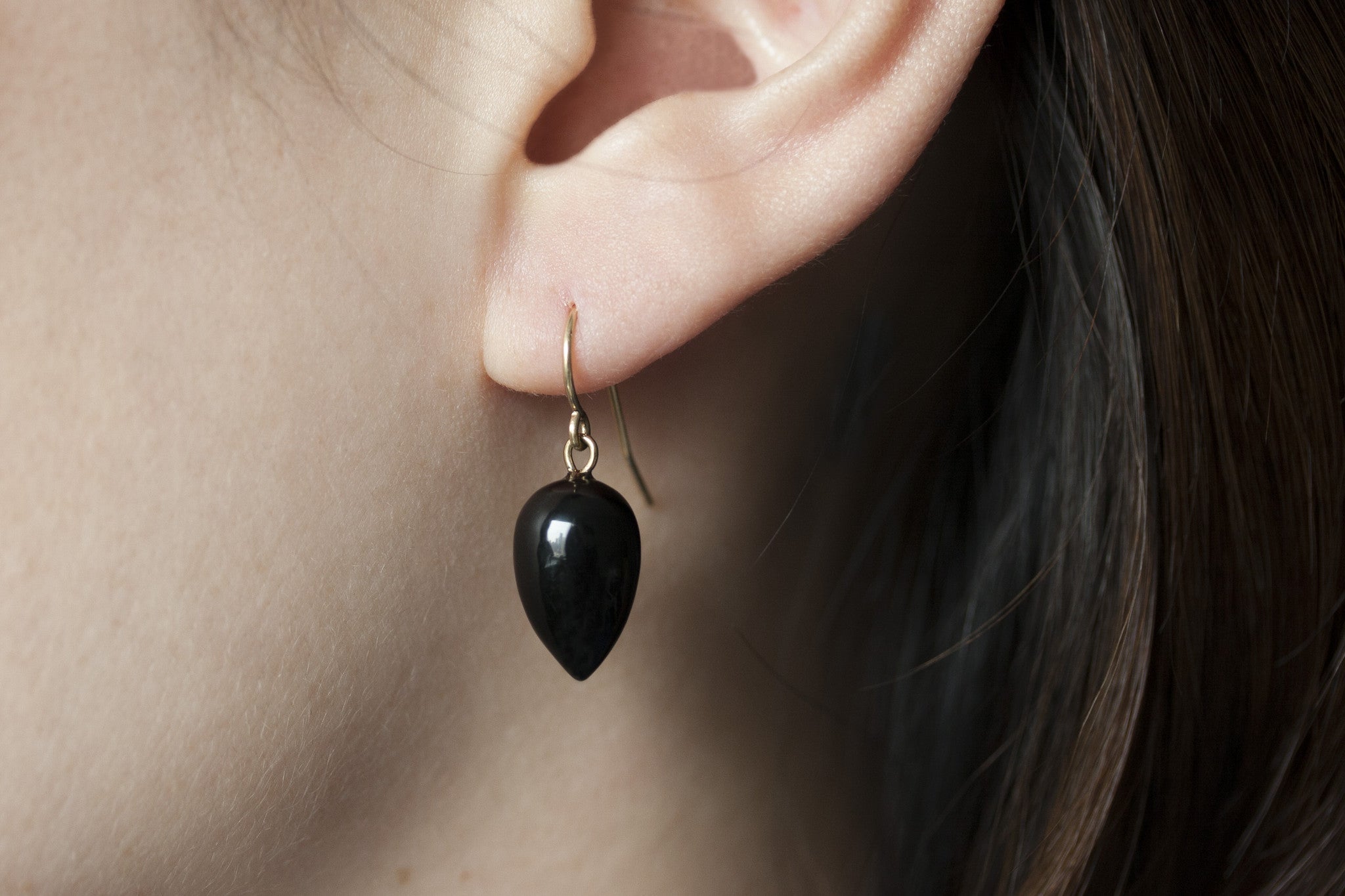 Black coral outlet earrings