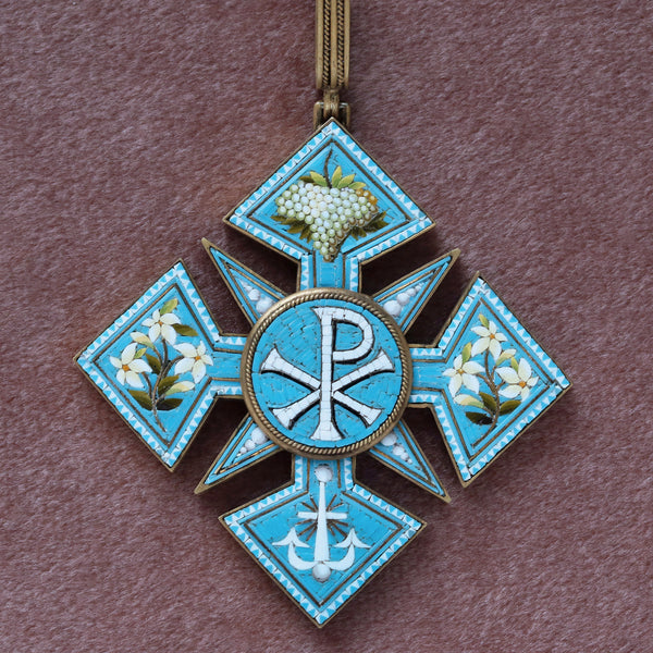 C.1860. Micro Mosaic Pendant