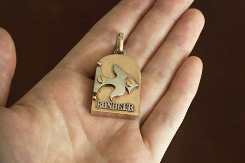 Antique Russian BONHEUR Locket
