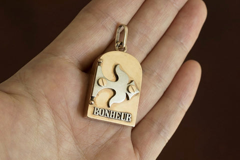 Antique Russian BONHEUR Locket