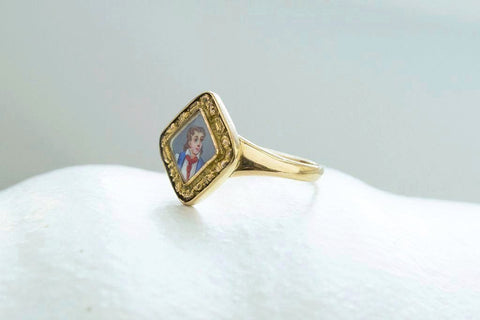 Boy Miniature Portrait Ring