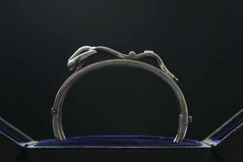 Victorian Sterling Buckle Bangle