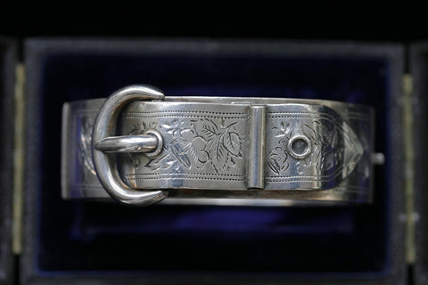 Victorian Sterling Buckle Bangle