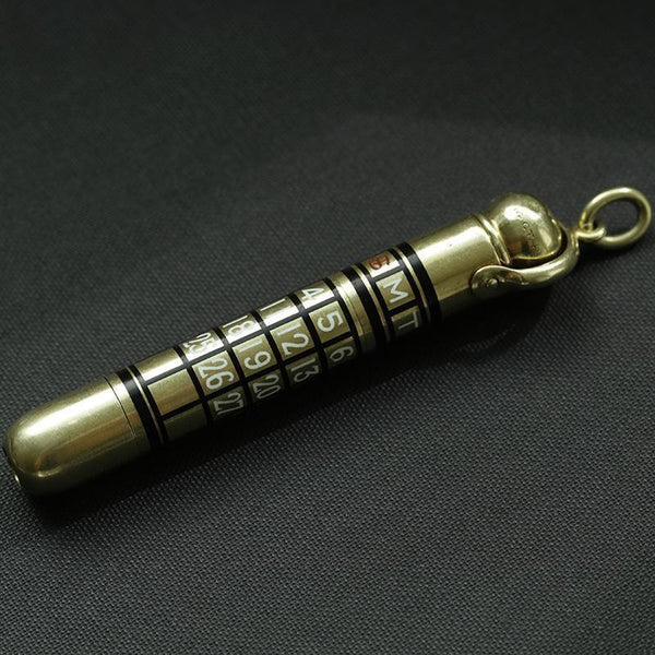 Art Deco Calendar Fob Pendant