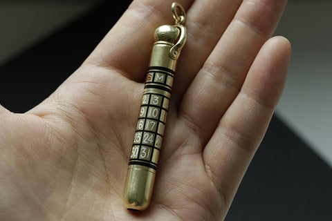 Art Deco Calendar Fob Pendant