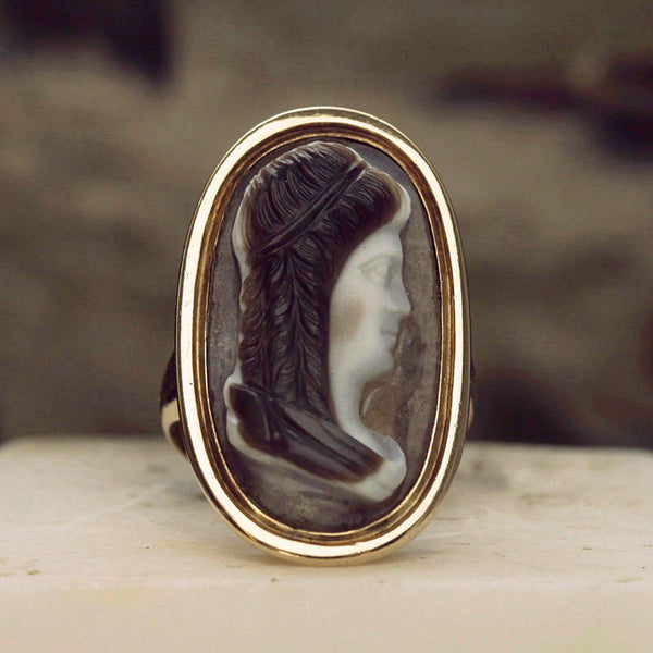 Georgian Sardonyx Cameo Ring 