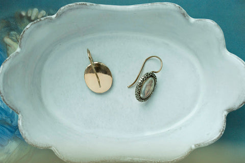 Georgian Diamond Miniature Cherub Earrings