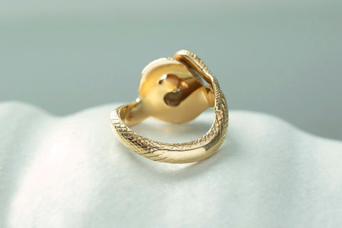 Early 20th Century Chunky Snake Ring