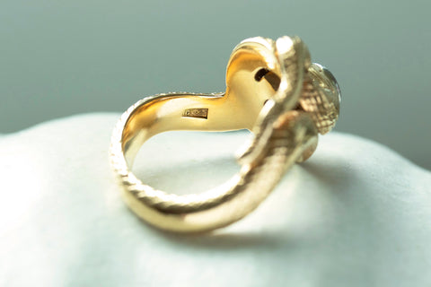 Larter and Sons Makers Mark on Snake Ring
