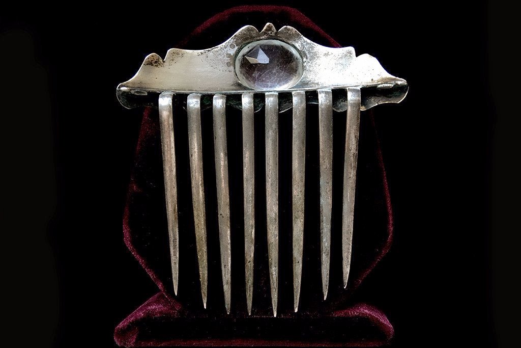 Victorian Sterling Silver Hair Comb