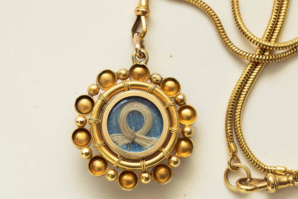Victorian Coral and Pearl Gold Pendant Locket