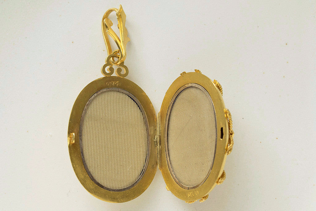 Victorian Oversized Gold Locket