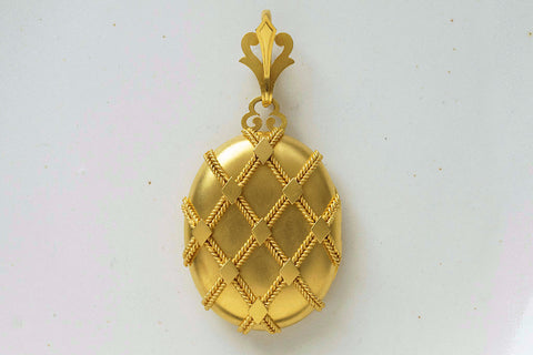Victorian Oversized Gold Locket