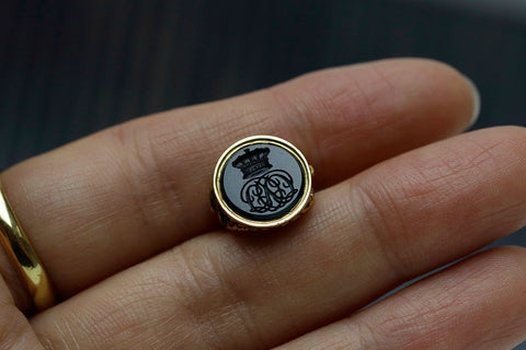 Georgian Snake Intaglio Seal Fob Pendant