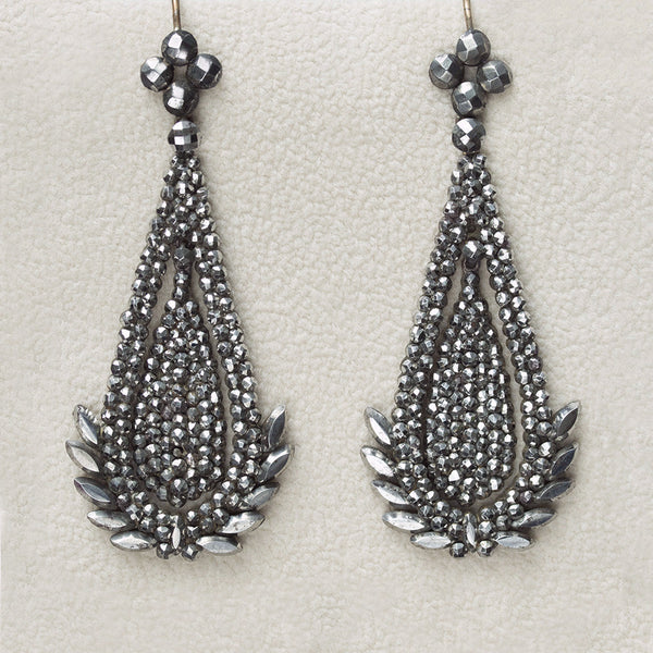 Late Georgian Cut Steel Earrings