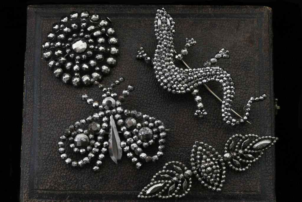 Early 19th Century Cut Steel Lizard Brooch