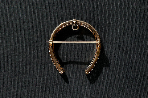 Edwardian Diamond Horseshoe Brooch/Pendant