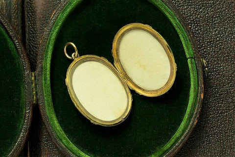 Victorian Dragon Gold Locket