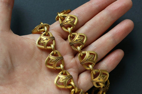 Victorian Etruscan Revival Collar/Bracelets