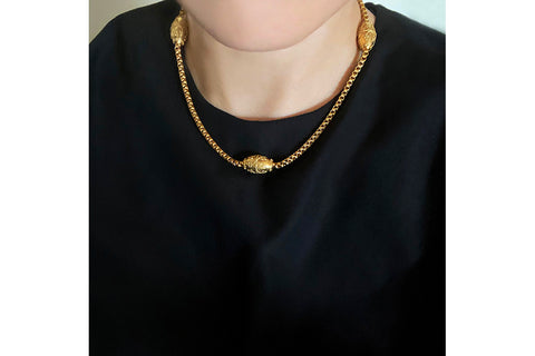 Victorian Etruscan Gold Necklace