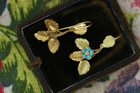 Victorian 'Forget-Me-Not' Earrings