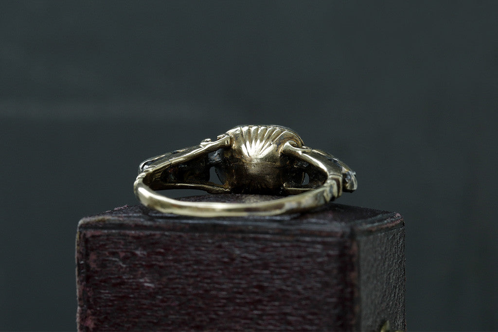 Georgian Four Diamond Top Ring