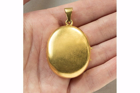 Antique French Diamond Pearl Black Enamel Locket