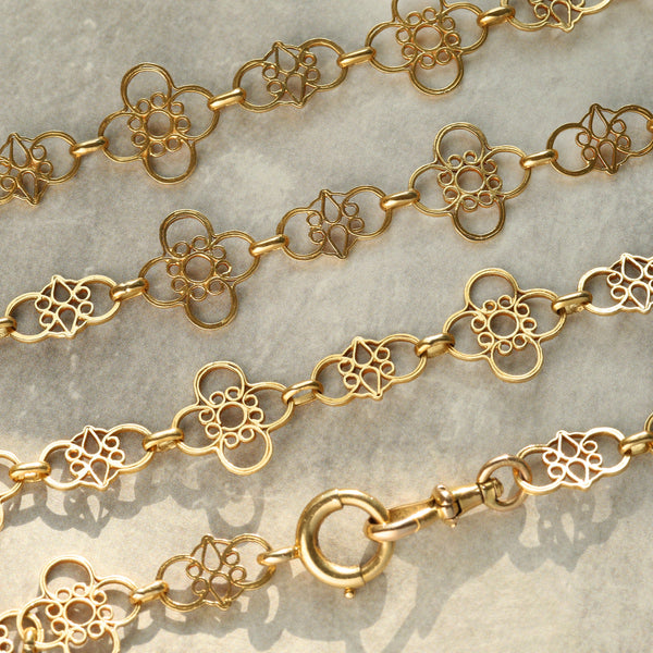 Antique French Filigree 'Lace' Chain