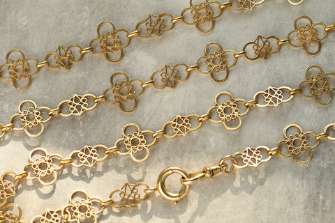 Antique French Filigree 'Lace' Chain