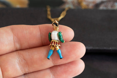 Early 19th Century French Enamel Charm Pendant