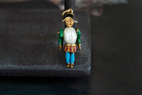 Early 19th Century French Enamel Charm Pendant