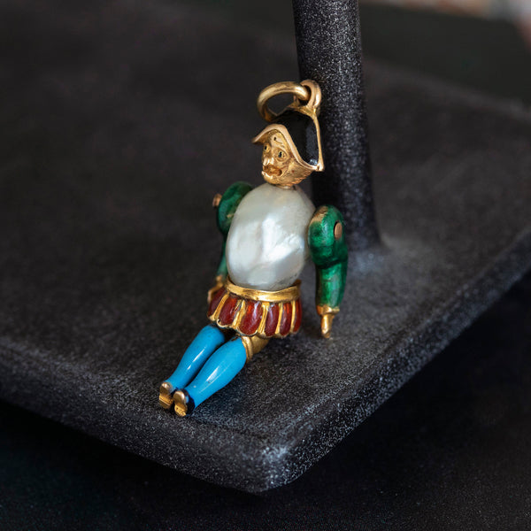 Early 19th Century French Enamel Charm Pendant